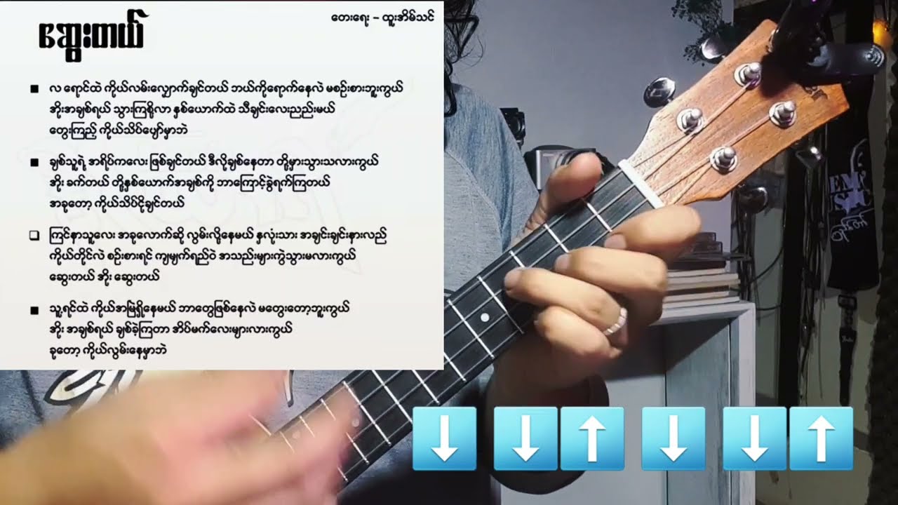 ဆွေးတယ် - ထူးအိမ်သင် [အခြေခံUkulele Tutorial]