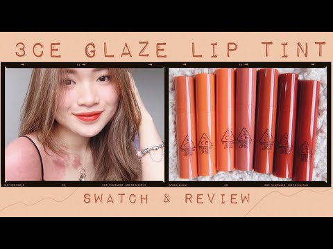 |SWATCH + REVIEW| 3CE GLAZED LIP TINT ♡ ROSIE PHAM