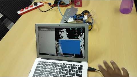 Driving Robotic Car using Arduino and Leap Motion