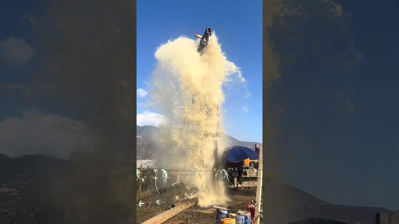 Crawler Drill + Air Compressor: No Mud, Just Fast Drilling & Water Spurt