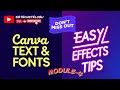 Create Stunning Thumbnails Using Canva Text & Fonts #sstech@telugu #CanvaFonts #canvatips#CanvaText