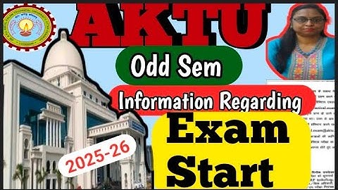 Aktu Odd Sem Exam Information| Aktu Exam form date extend 2025-26😊