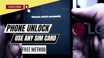 How to network unlock LG K22