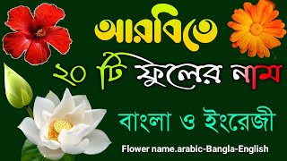 আরবিতে ফুলের নাম || ❀ Flower names in arabic-bangla-English