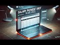 "How to Create a Salary Payment Sheet in MS Excel – Lesson 2"