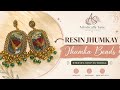 How to Attach Jhumka Beads on Resin Jhumkay ✨ Beginner Tutorial in Hindi/Urdu explanation #resinart 