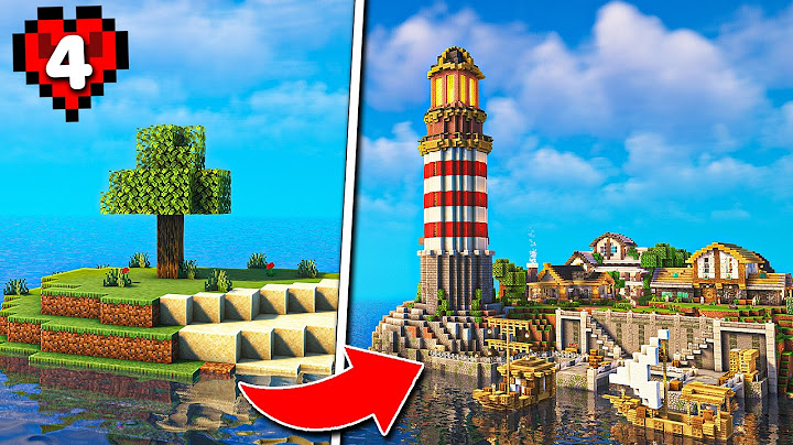 J'ai Construit un PHARE et un PORT sur une ILE DESERTE Hardcore #4