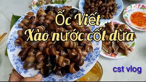 Ốc viết, ốc len xào nước cốt dừa thơm ngon