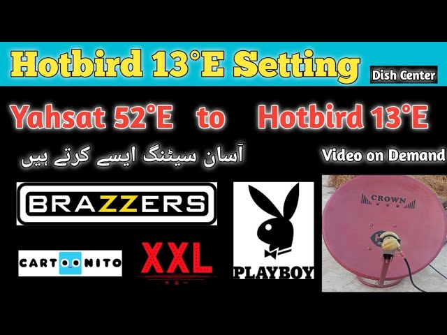 How to Set Hotbird 13E on 2feet dish | Yahsat52E to Hotbird 13E dish setting on 2feet | Dish Center