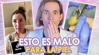 DERMATOLOGO reacciona A TIK TOK 15  Aloe vera, mascarillas de gelatina y más  Simon Scarano