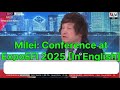 Milei: Conference at ExpoEFI 2025 [In English]