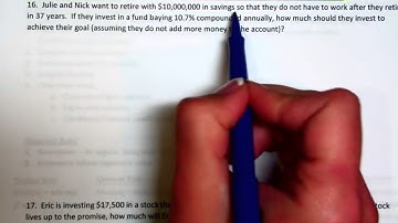 Chapter 5 Quiz 1 Review Video 2