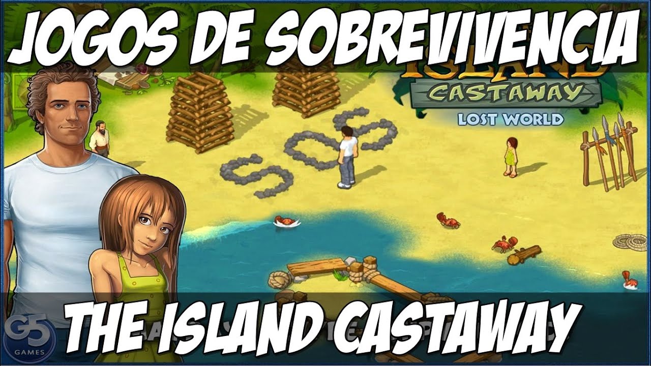 Jogos de Sobrevivencia p/ PC Fraco -Ilha, crafting, Coletar 2016- The  Island Castaway 