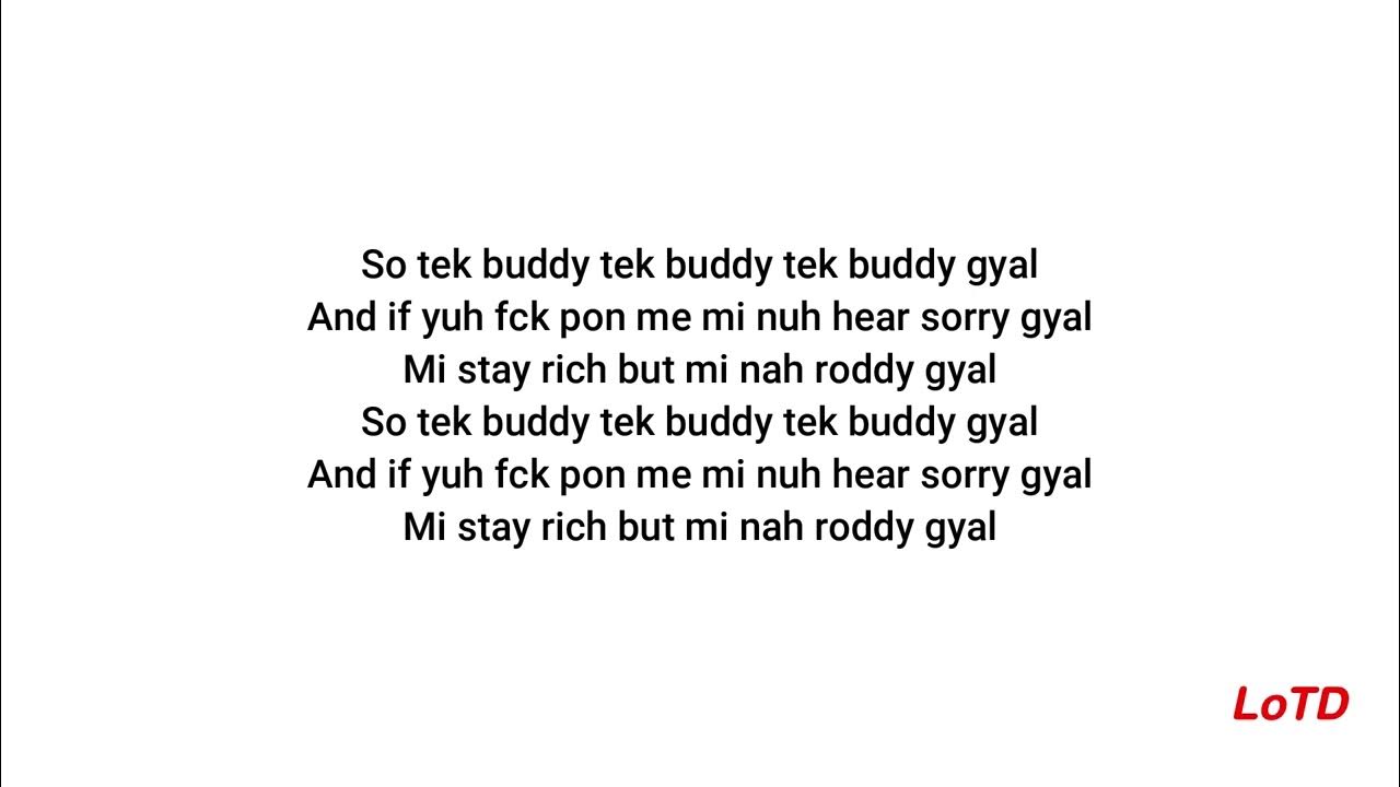 Skeete Tek Buddy Lyrics YouTube skeete-tek-buddy-lyrics-youtube