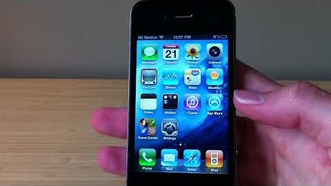 iPhone 4 on iOS 4.2.1 (Recorded on an iPhone 4)