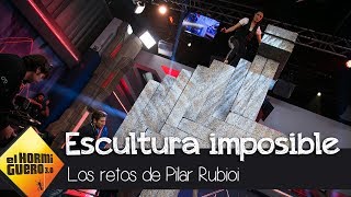 Pablo Alborán ayuda a Pilar Rubio con su escultura imposible - El Hormiguero 3.0