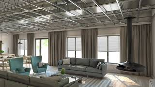 Le système de plancher D500 facilite l'intégration des systèmes MEP