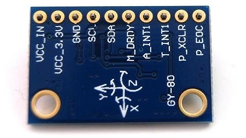 ADXL345 & Arduino & GY-80 #arduino