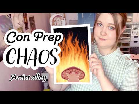 A Slightly Chaotic Con Prep Vlog (For Artist Alley)