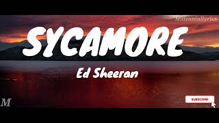 Ed Sheeran - Sycamore(Lyrics)