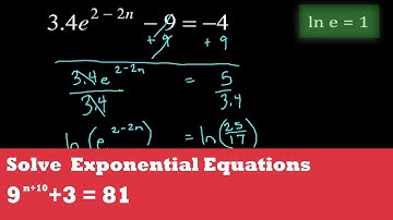 How to Solve Exponential Equations using Logarithms