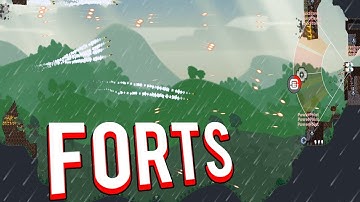 UPSIDE WITH NEW WEAPONS! - FORTS MULTIPLAYER 4V4 FORTS TONS OF GUNS UPDATE