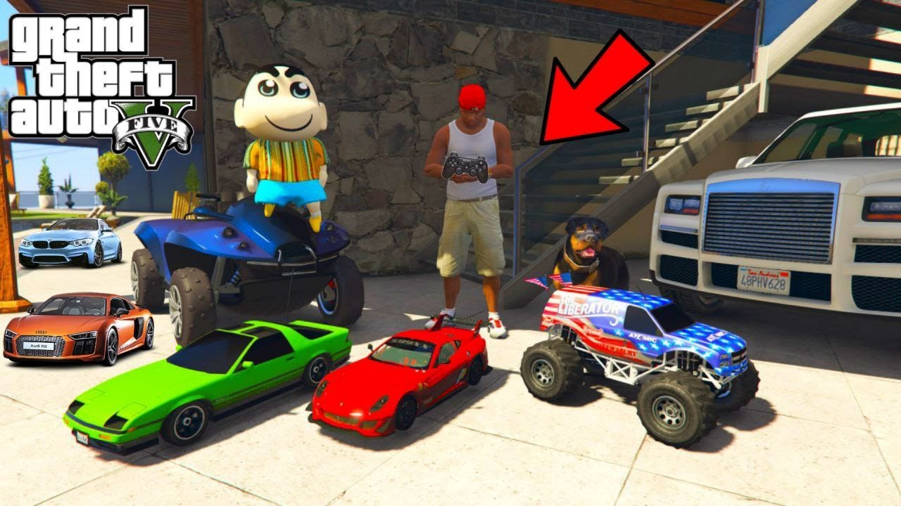 Franklin Gifting NEW RC TOY CARS To Shinchan in GTA 5