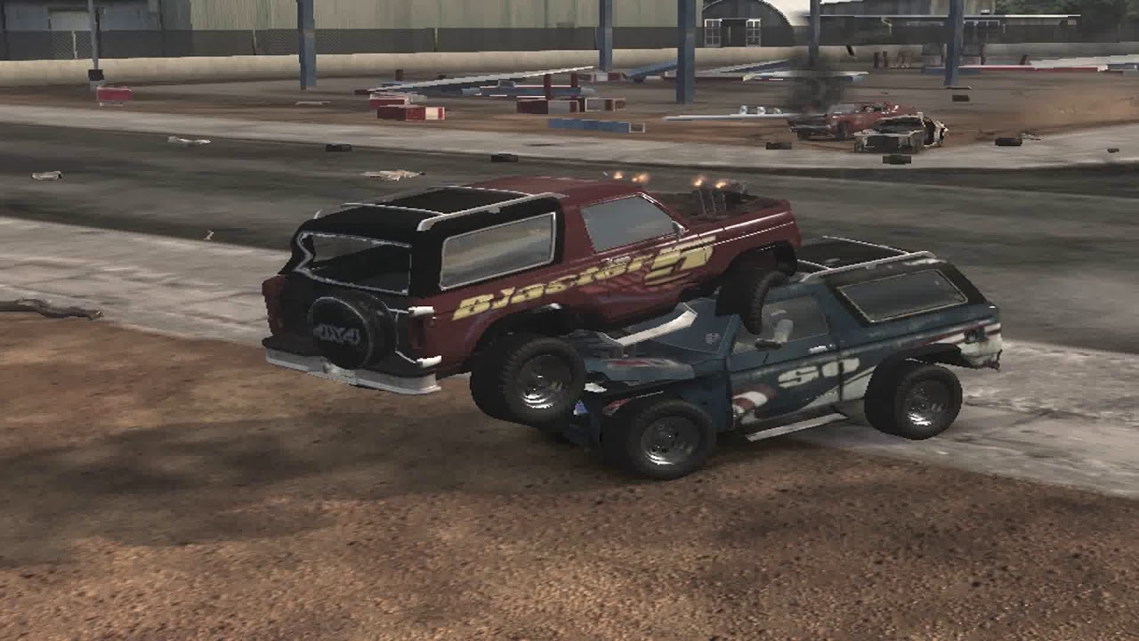 flatout 3 : derby 1 with replay with my car of blaster XL