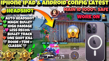 iPhone BGMI + PUBG Config File 🔥 IOS Zero Recoil + Auto Headshot | No Jailbreak | 100% Working Hack😍