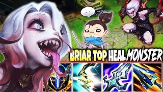 Briar Top Lane with this Ultra Heal Build is a SEASON 14 MONSTER 💀 YASUO 💀 | LoL Briar s14 Gameplay