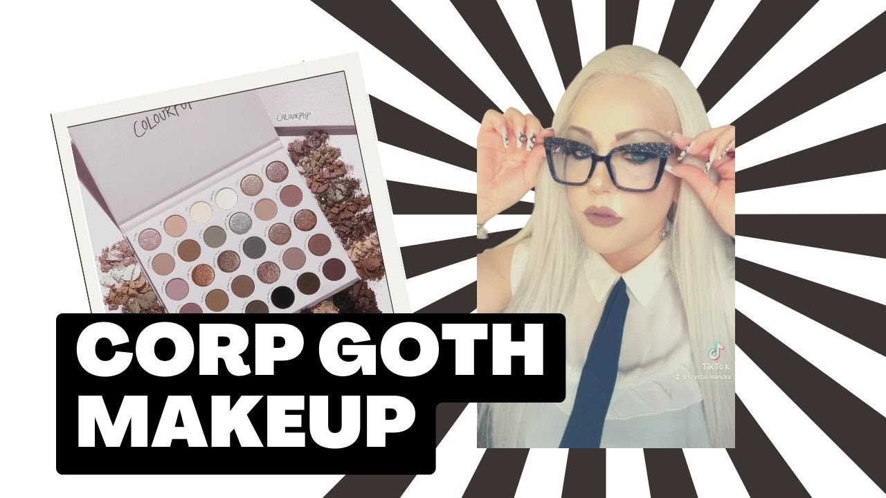 Goth Makeup Tutorial: Corp Goth Makeup using Colourpop palette Stone Cold Fox