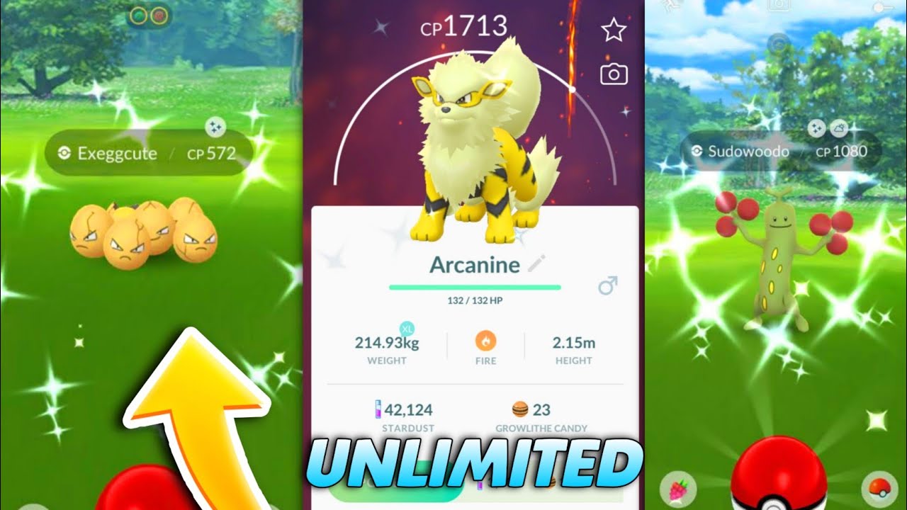 Catch unlimited exeggcute & growlith in pokemon go | Best shiny spotlight hours pokemon go.