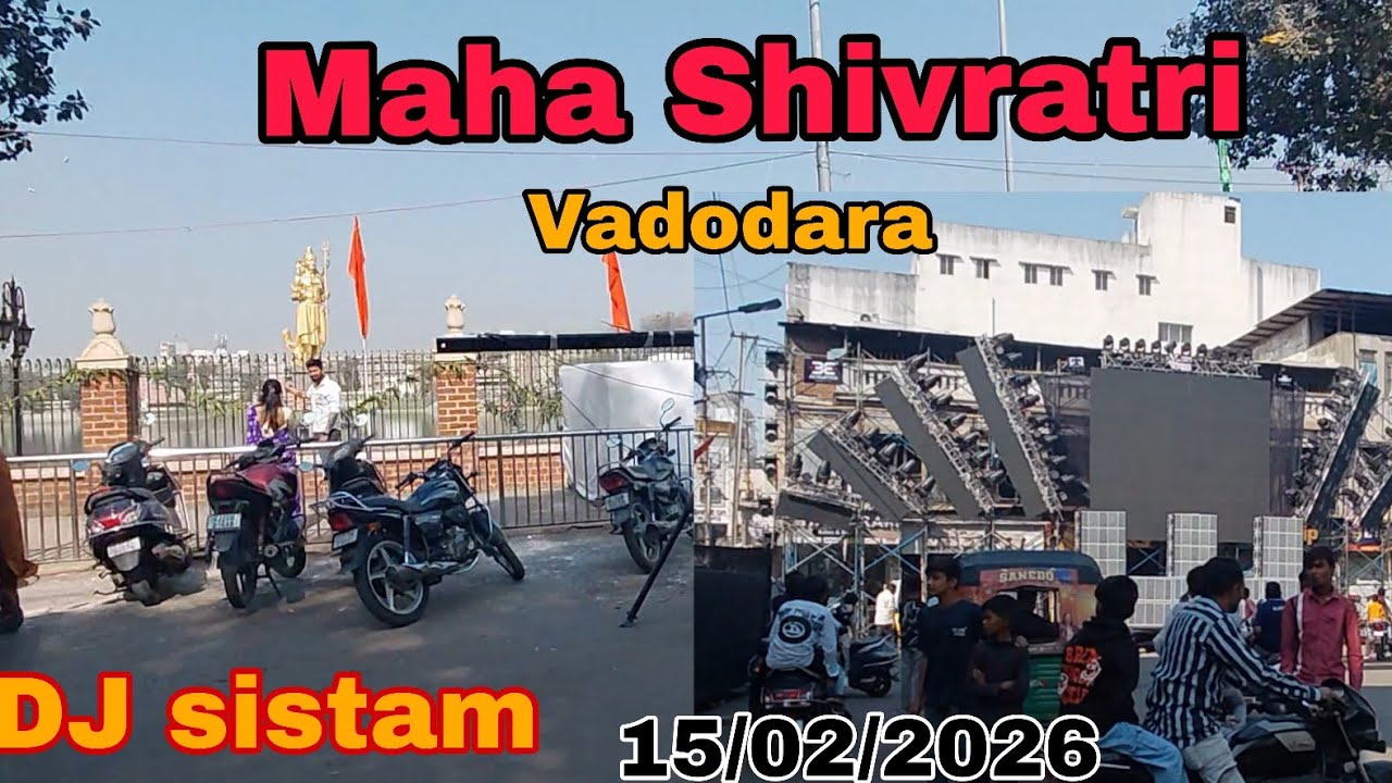 maha Shivratri Vadodara 2026 / DJ setap 🎧 #trending #vlog #video 