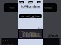CSS navigation bar menu made with simple HTML, CSS and JS #htmlcss #cssframework #css #cssanimation