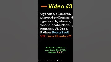 Windows PowerShell en Linux Ubuntu Tips & Trucs (Video #3 📚✍️📚)#linux #windows #powershell #tips