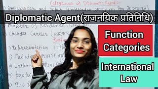 Diplomatic Agent in Hindi/Diplomatic Agent in International Law in Hindi/ #DiplomaticAgent #राजनयिक