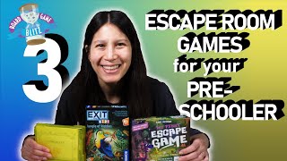 Three Escape Room Board Games for Preschoolers! | Childrens Games