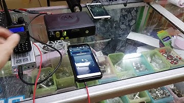 Walkiefleet Android Gateway Test With Handheld Transceiver and Mobile Radio