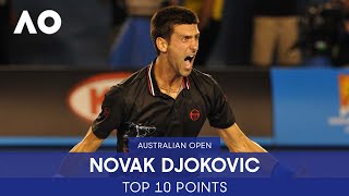 Novak Djokovic's Top 10 Points | Australian Open