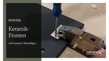Ceraflex  I  Montage Keramik-Fronten mit Expando T Beschlägen