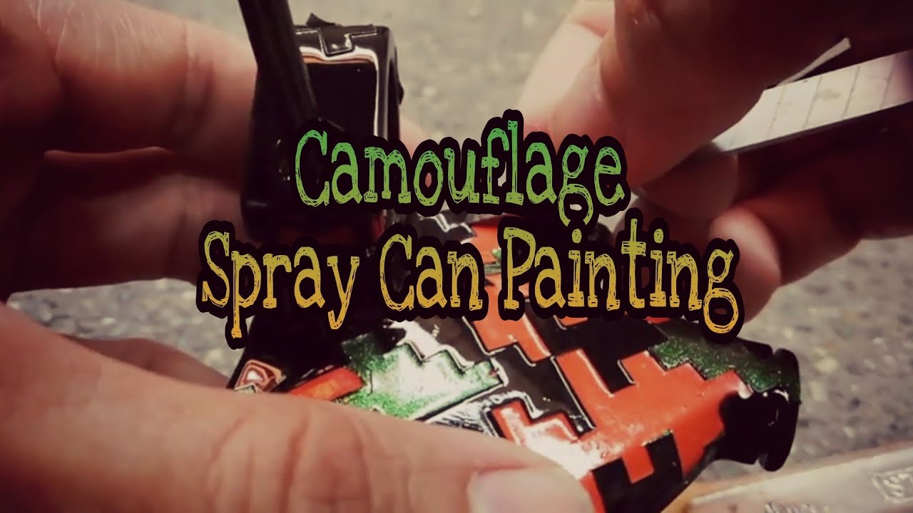 How To Paint Digital Camouflage Design Using Spray Cans / Bosny 39