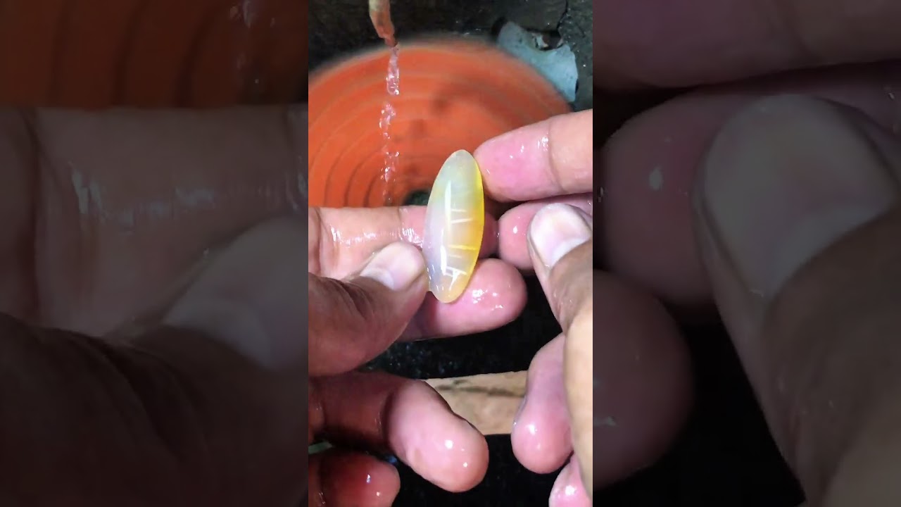 Cabochon Making Process | Stick Agate #gemstone #cabochon #preciousgems #accessories #agate 