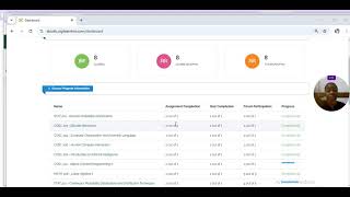 Detailed explanation on Abu Zaria distance learning LMS navigation  screenshot 3