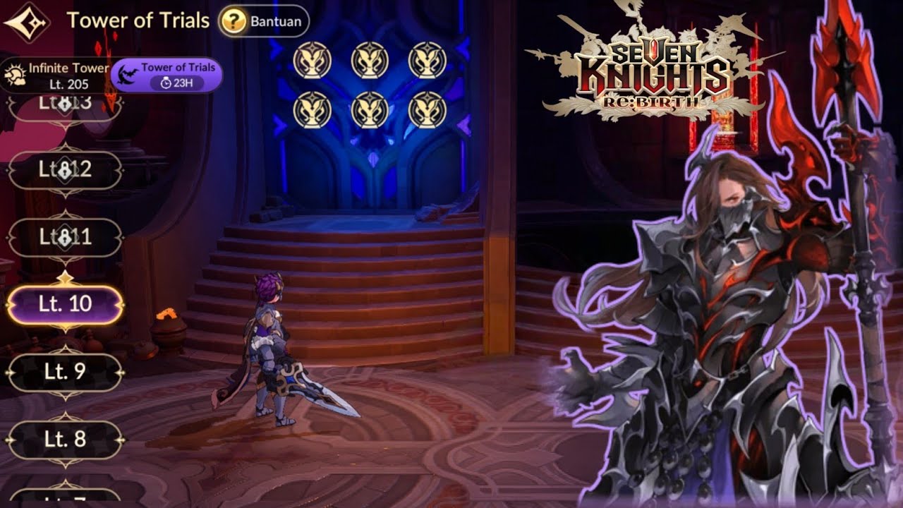 Seven Knight Rebirth - Tower of Trial 10F Silvesta 6 Medals 
