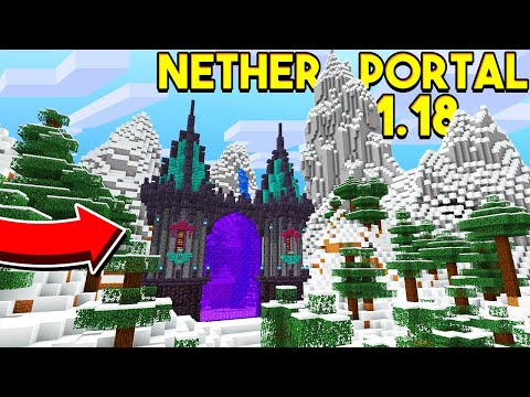 MINECRAFT MEDIEVAL NETHER PORTAL TUTORIAL FOR 1.18 (Minecraft Nether Portal Tutorial)