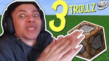 3 COOL TROLLS WITH COMMAND BLOCKS! - MINECRAFT 1.2 !!