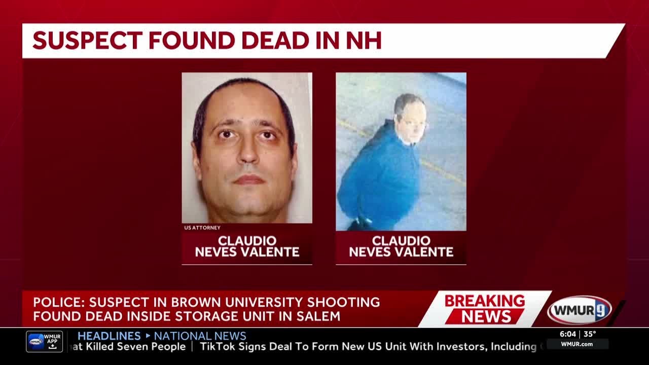 Search for Claudio Neves Valente ended in Salem, New Hampshire, where he was found dead