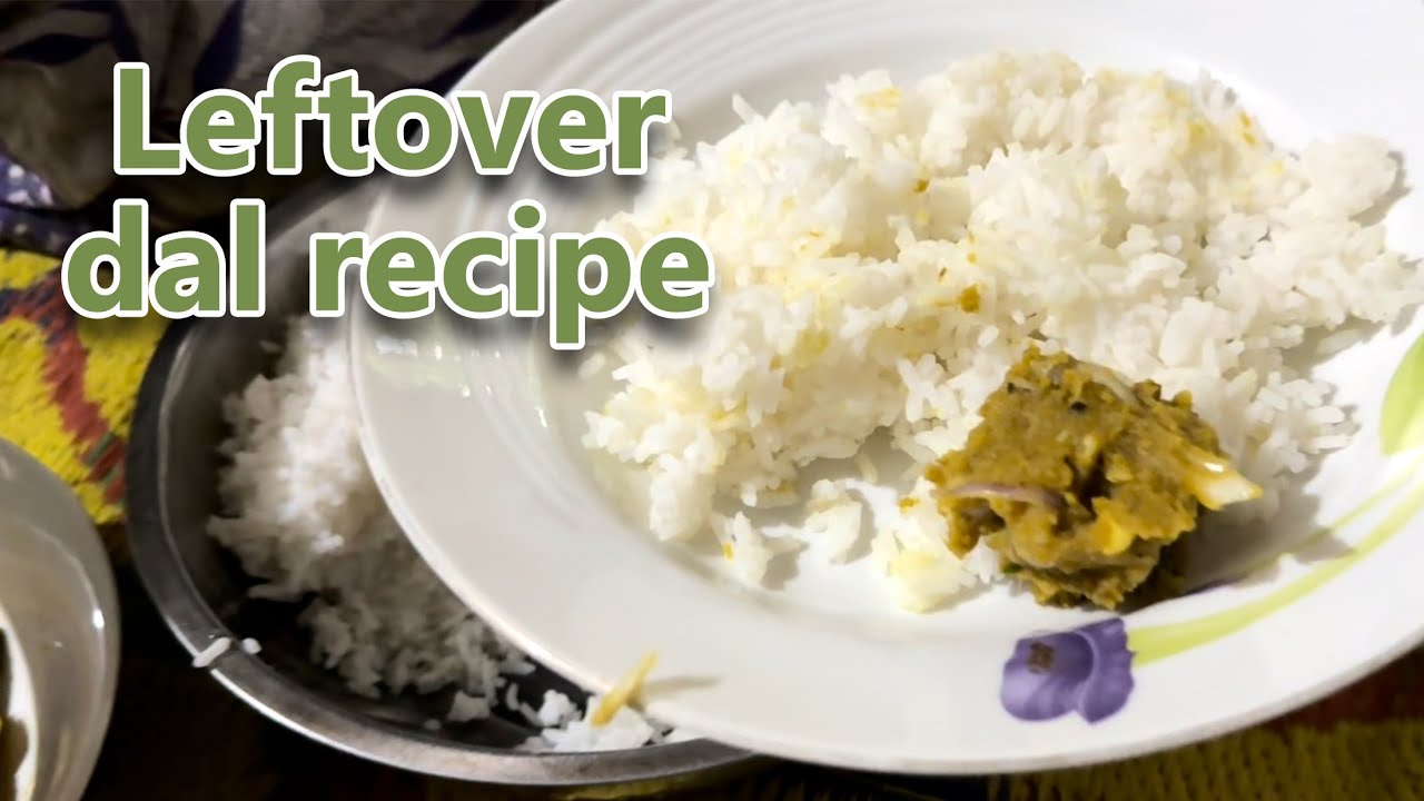 Leftover dal recipe. dal vorta in village style. traditional dal recipe
