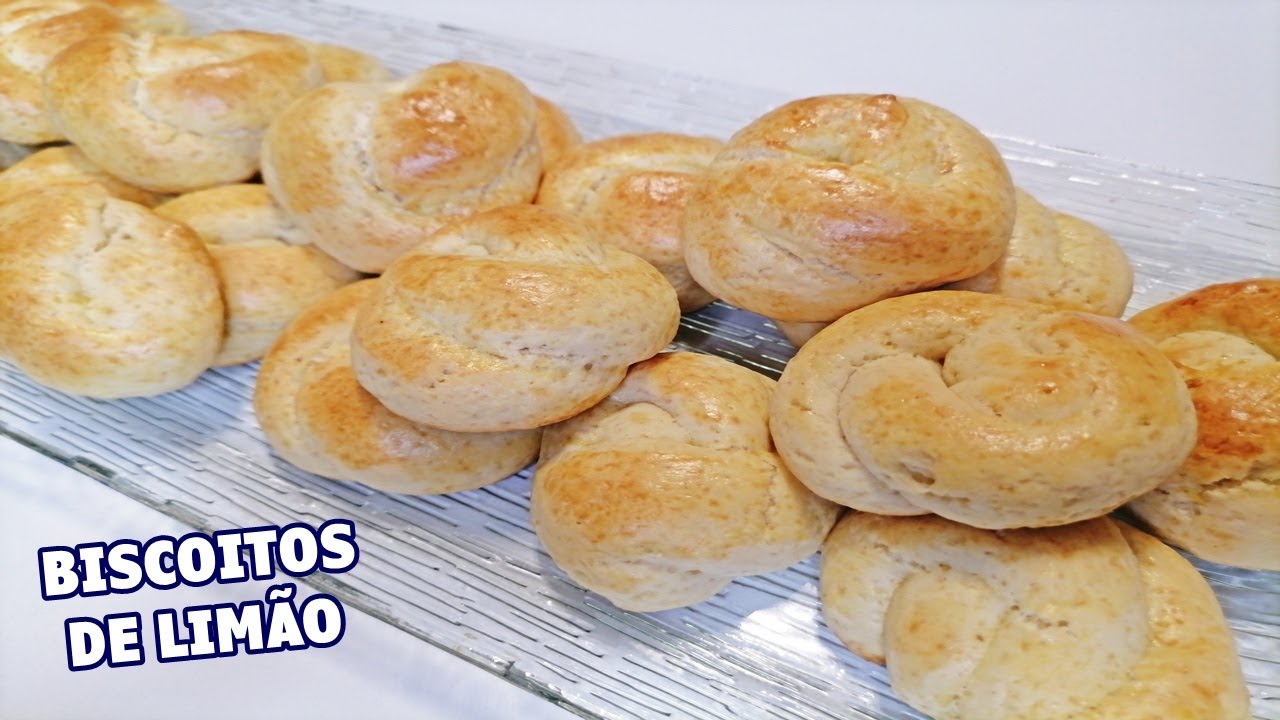 BISCOITOS DE LIMÃO E MANTEIGA SUPER FÁCEIS