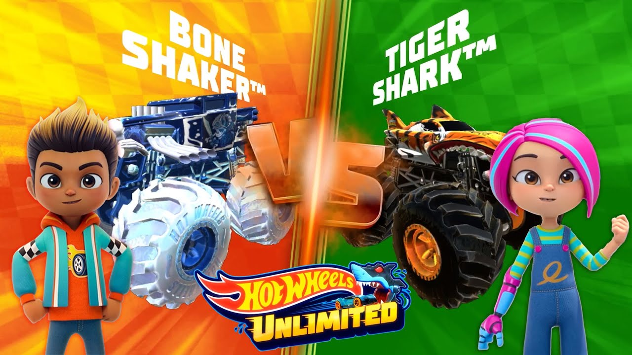 Hot Wheels Unlimited 2: Let’s Race Snow Monster Trucks, Sharkruiser, Night Shifter
